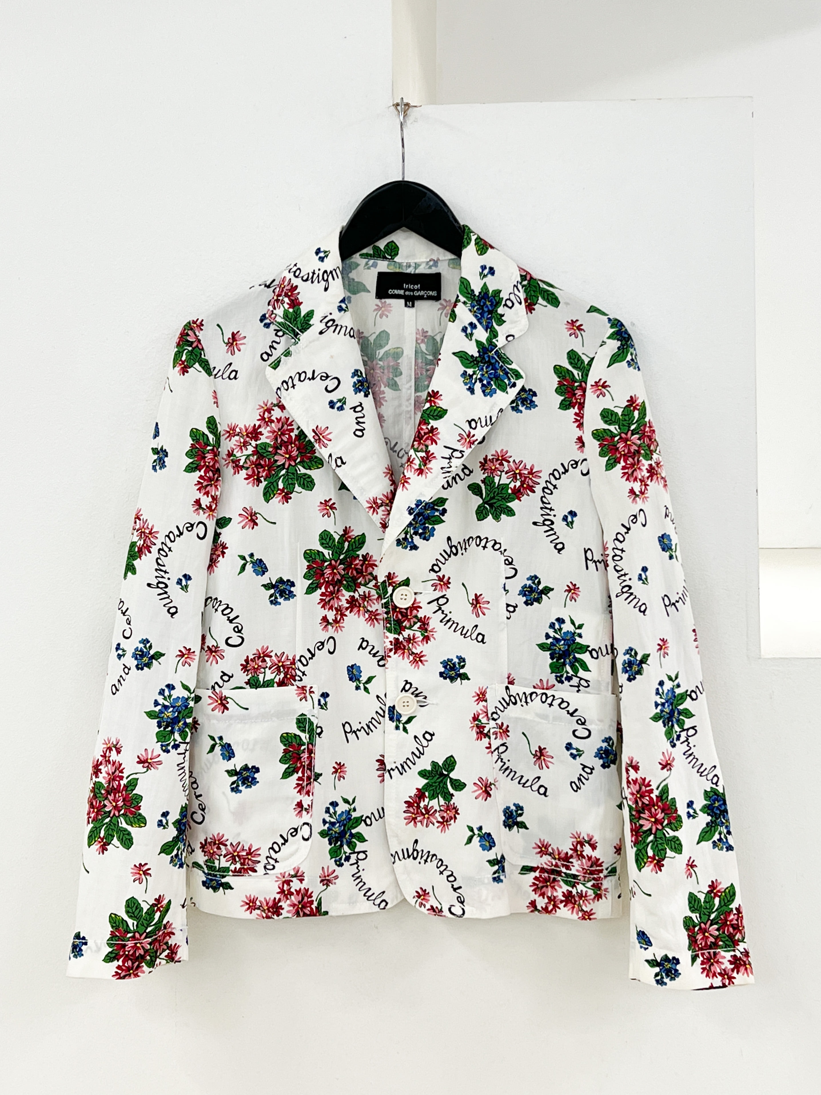 COMME des GARCONS tricot flower jacket