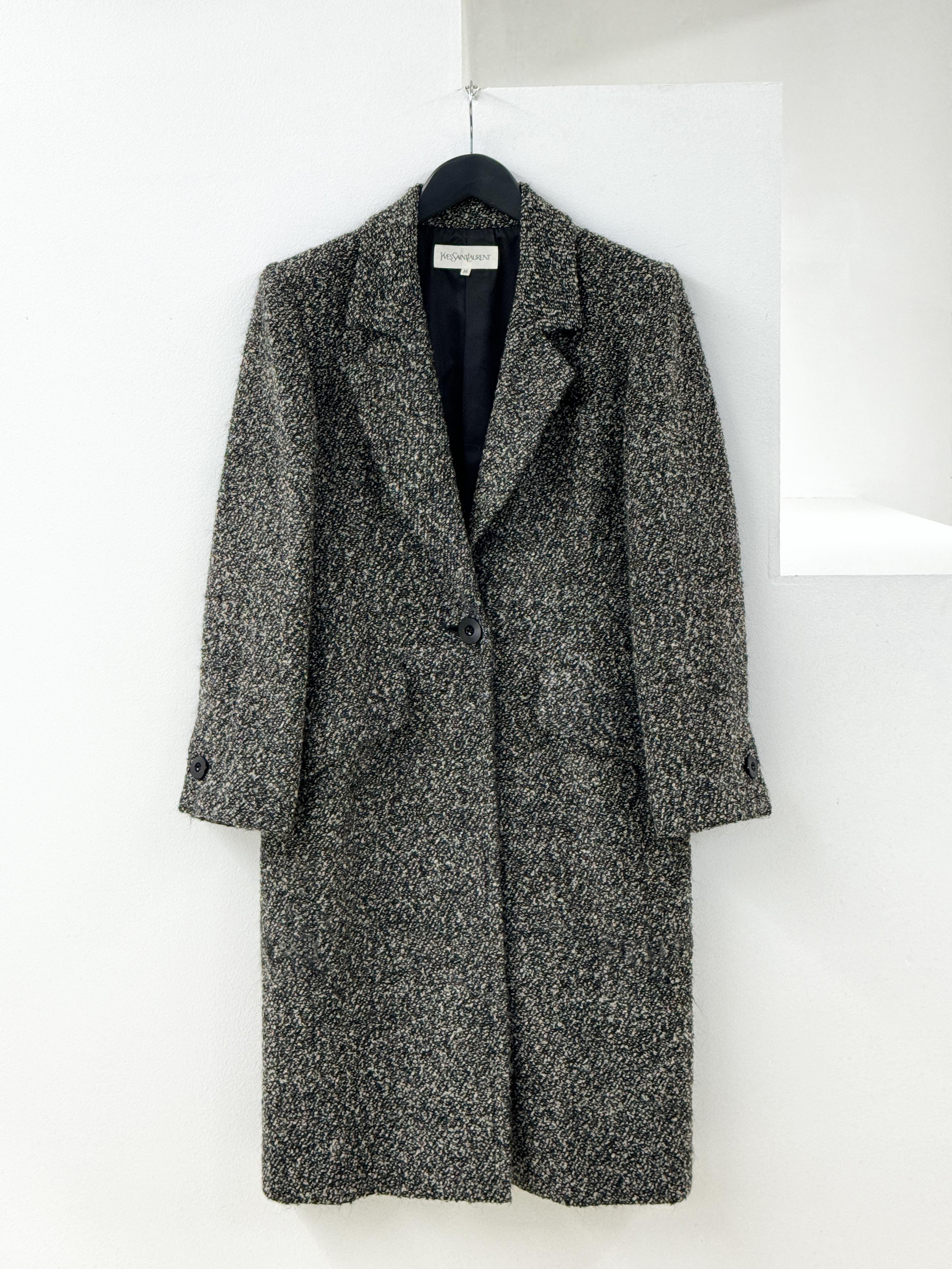 Yves Saint Laurent tweed coat