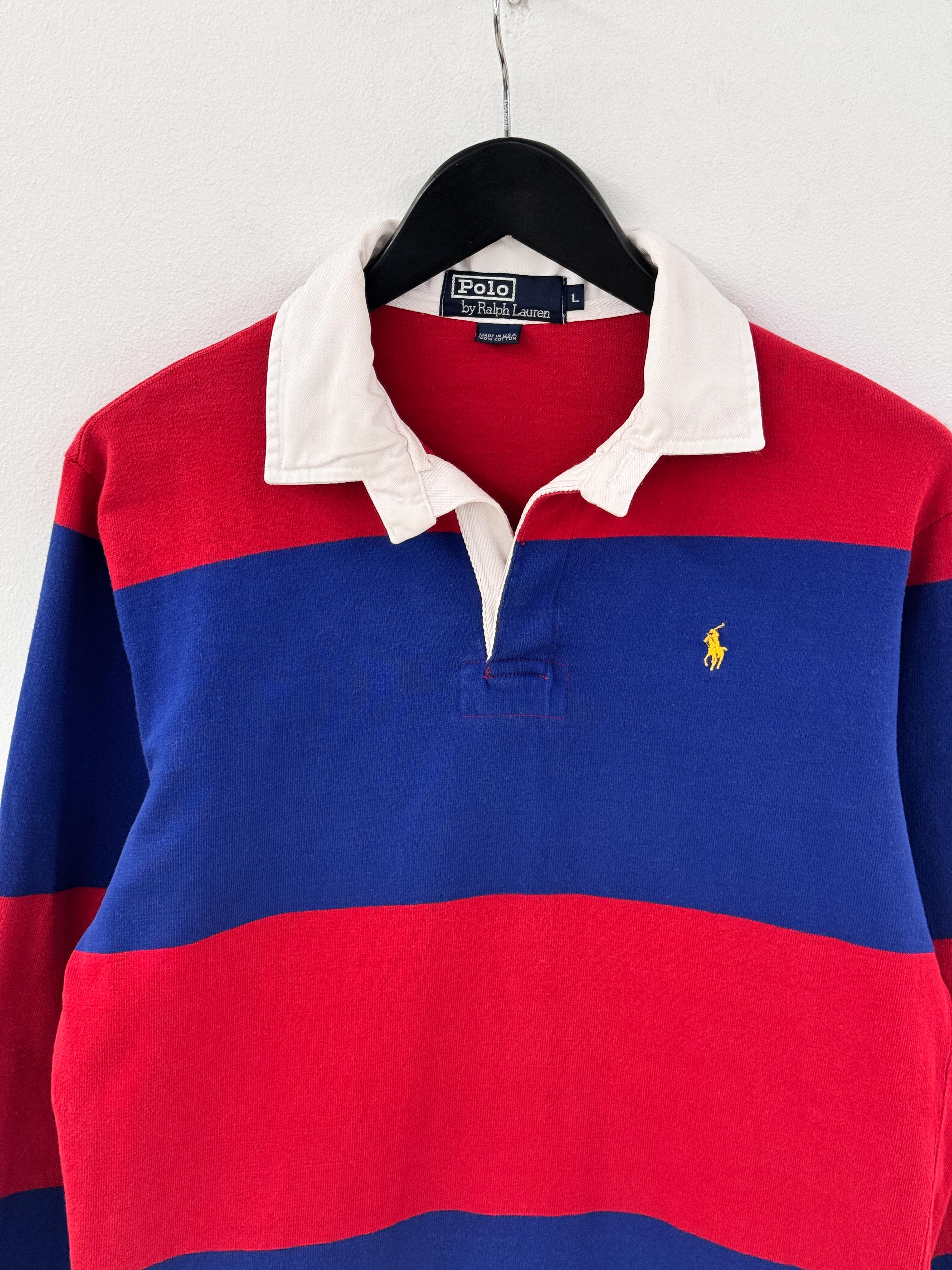 Polo RalphLauren rugby shirts (red blue)