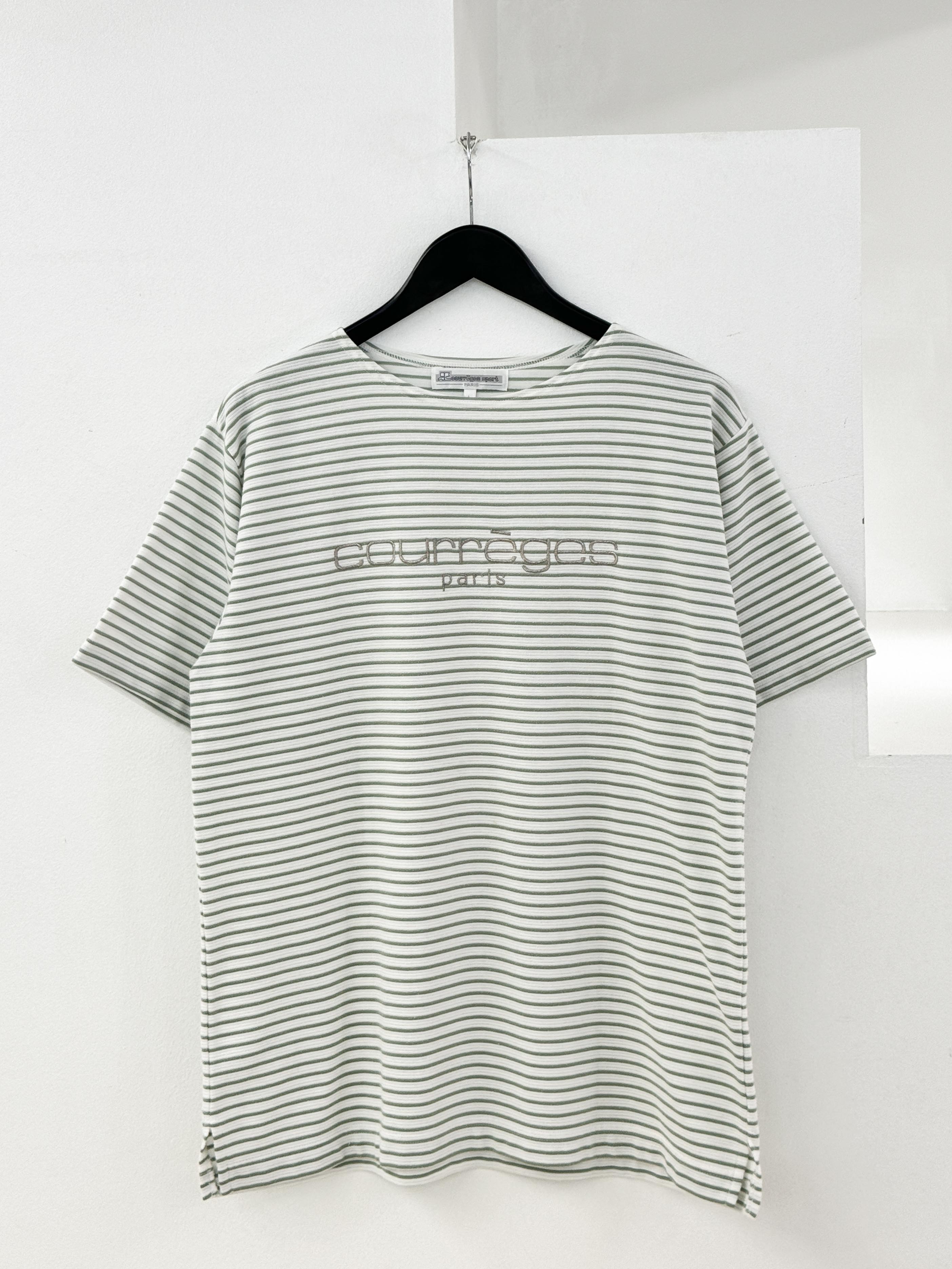 courreges stripe T-shirts