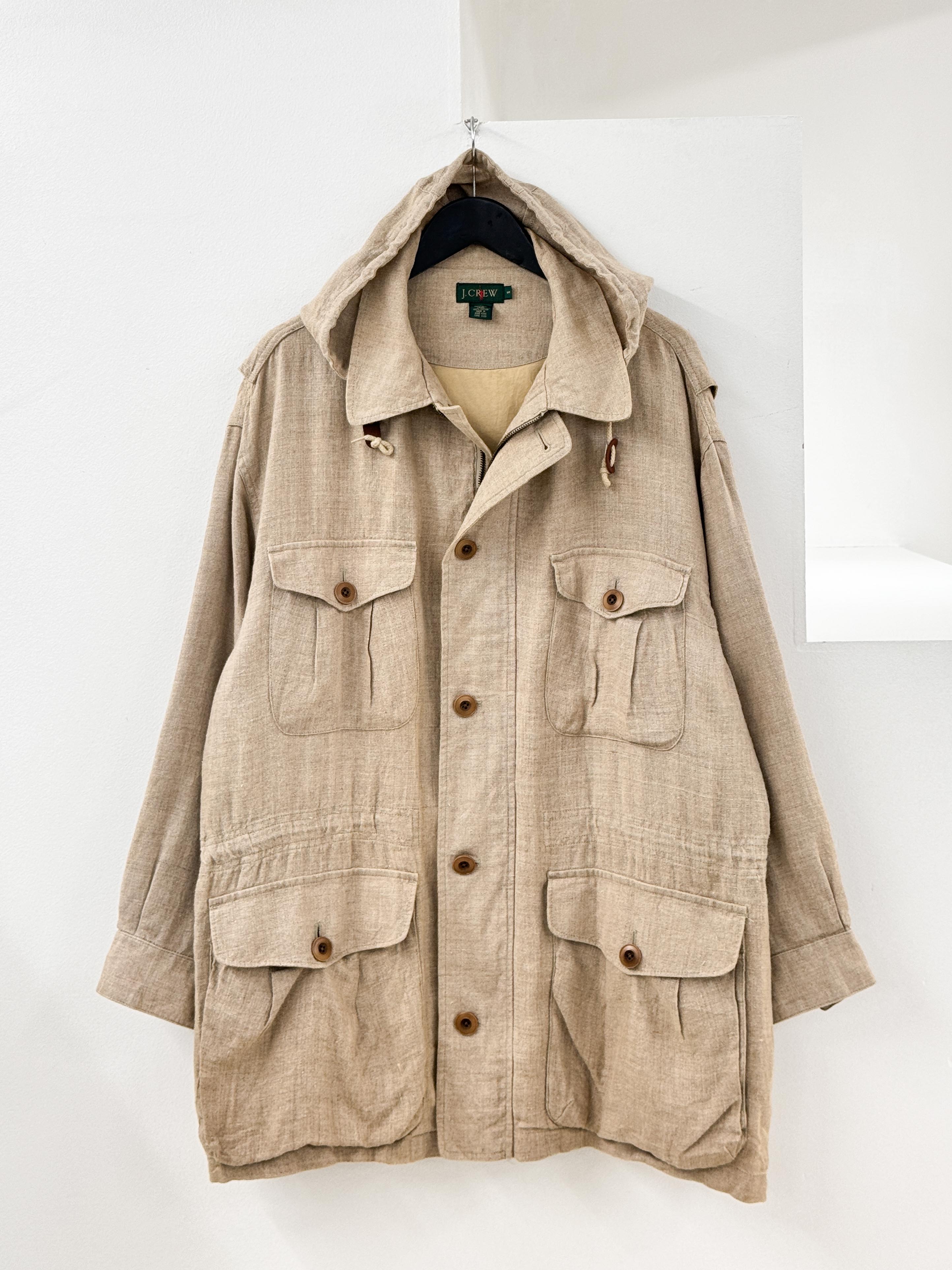 J.CREW linen safari jacket