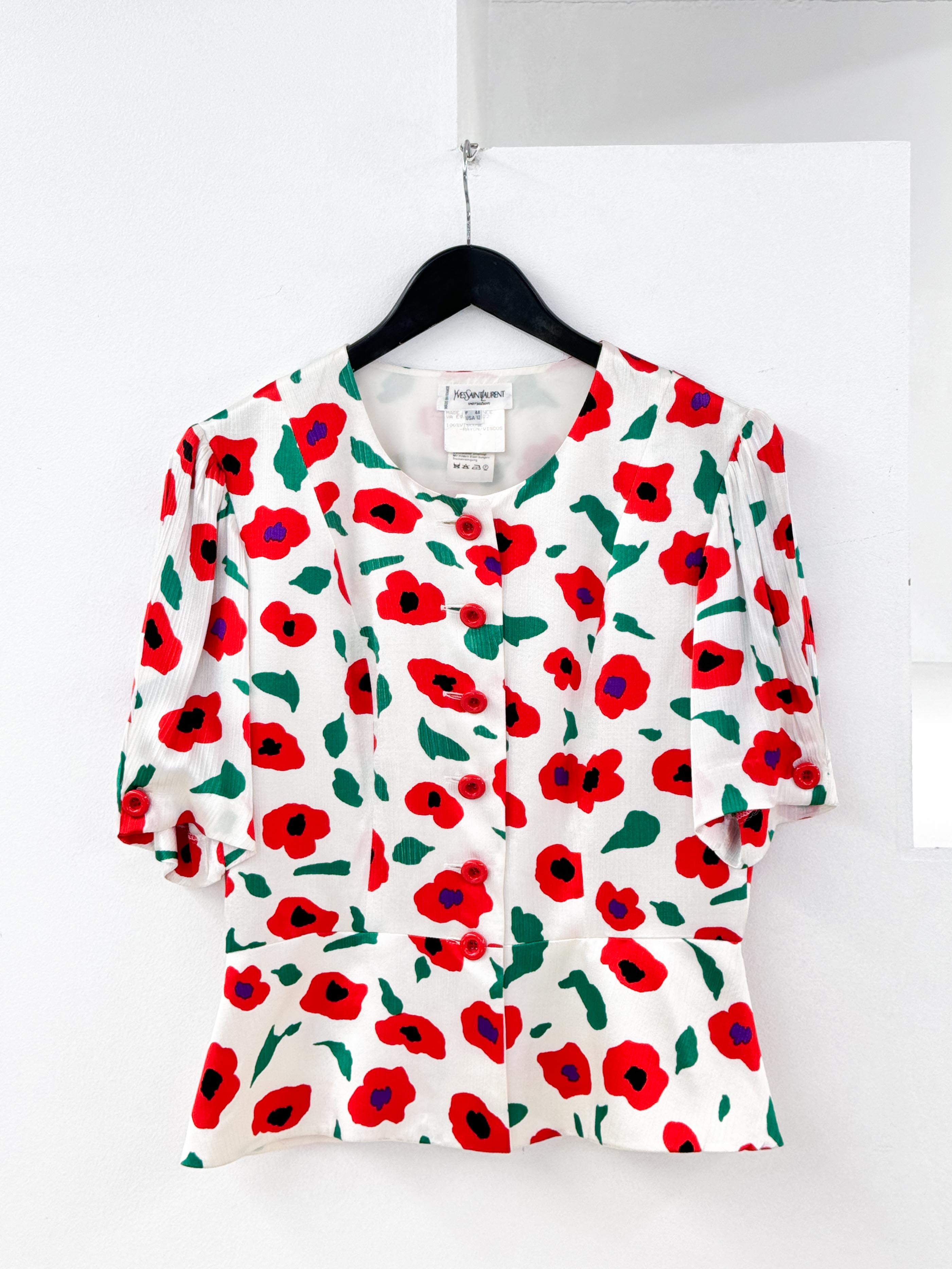 Yves Saint Laurent flower jacket