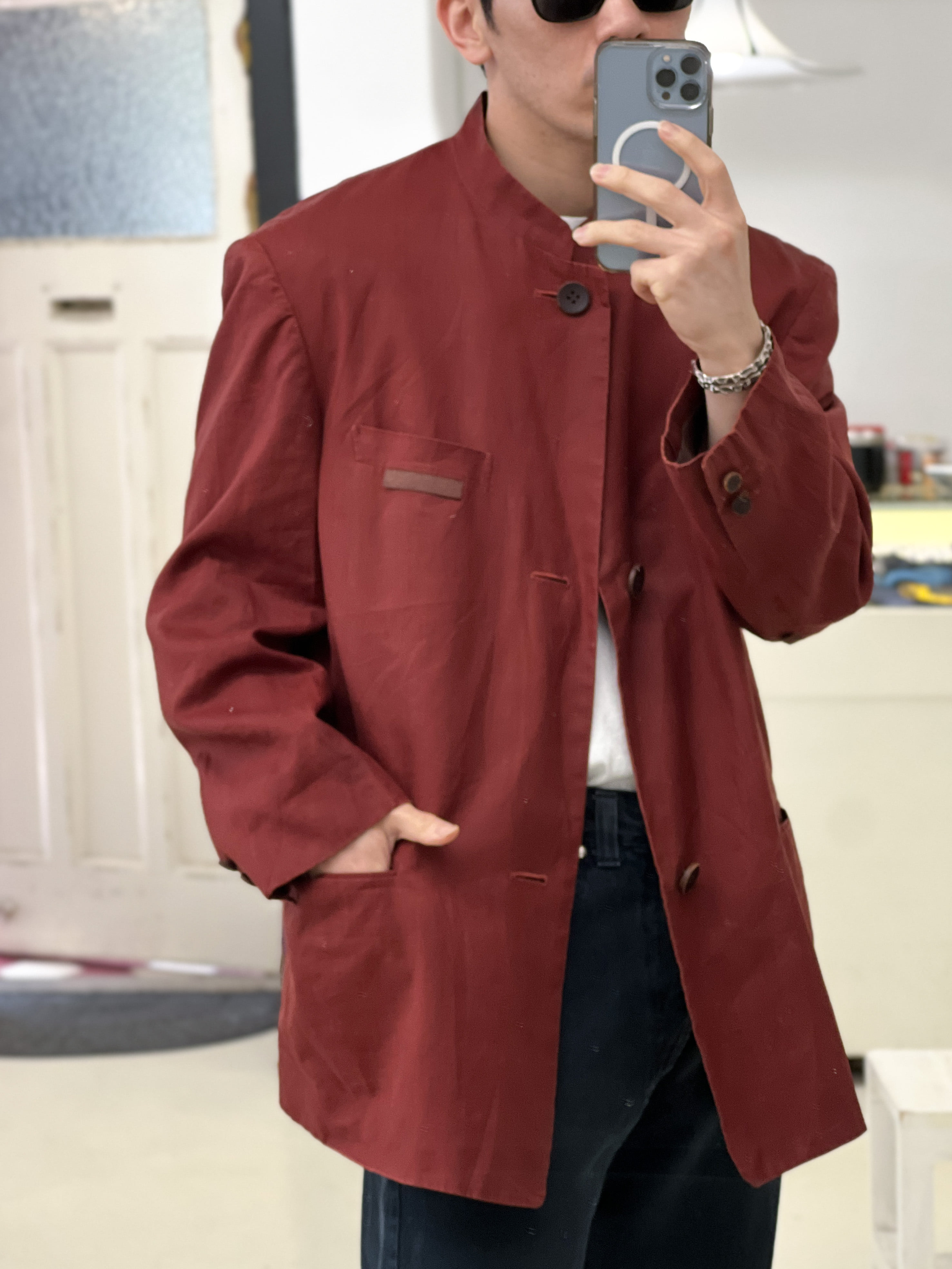 ISSEY MIYAKE linen jacket