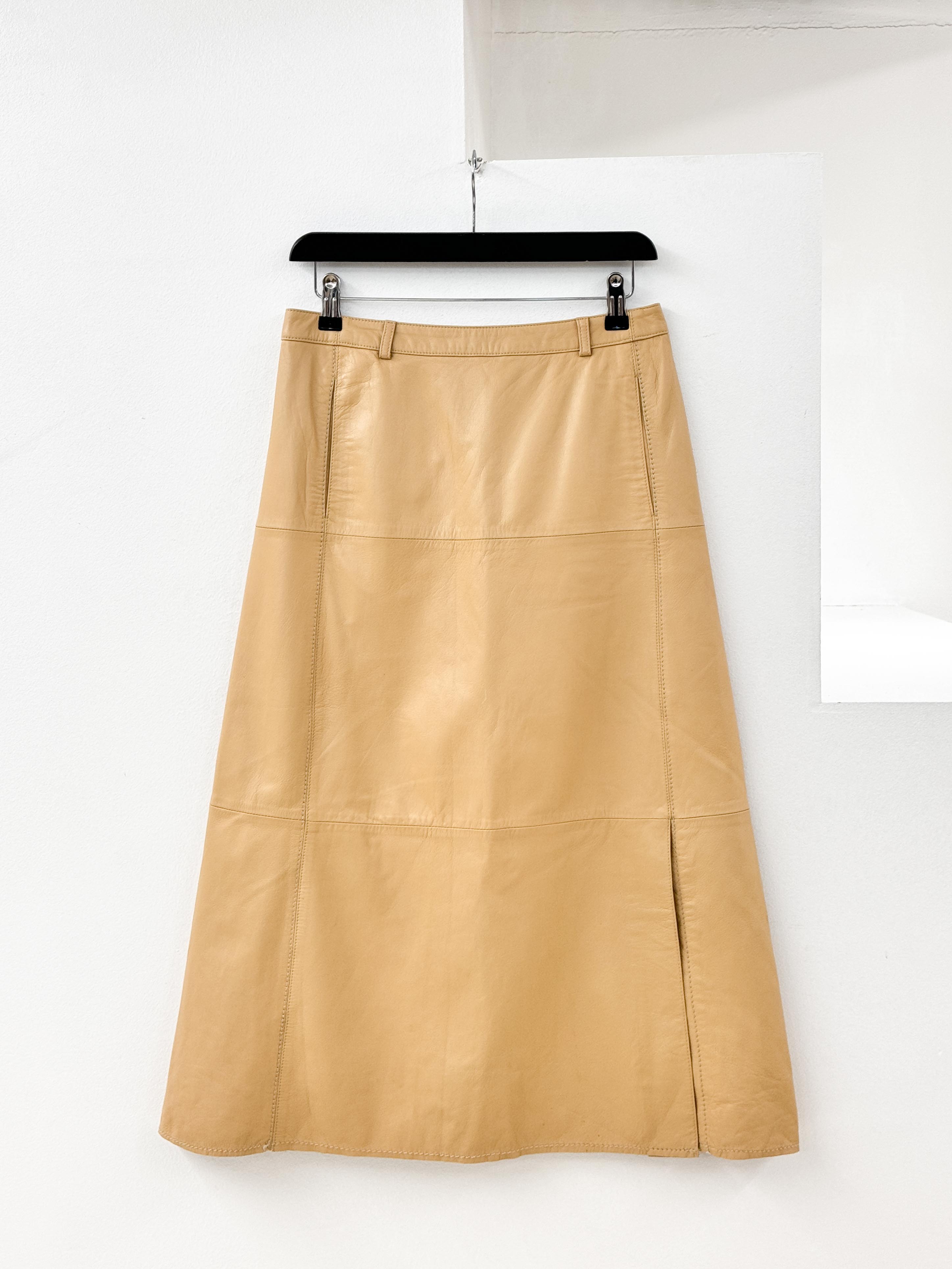 Issey Miyake HAI leather skirt 29inch