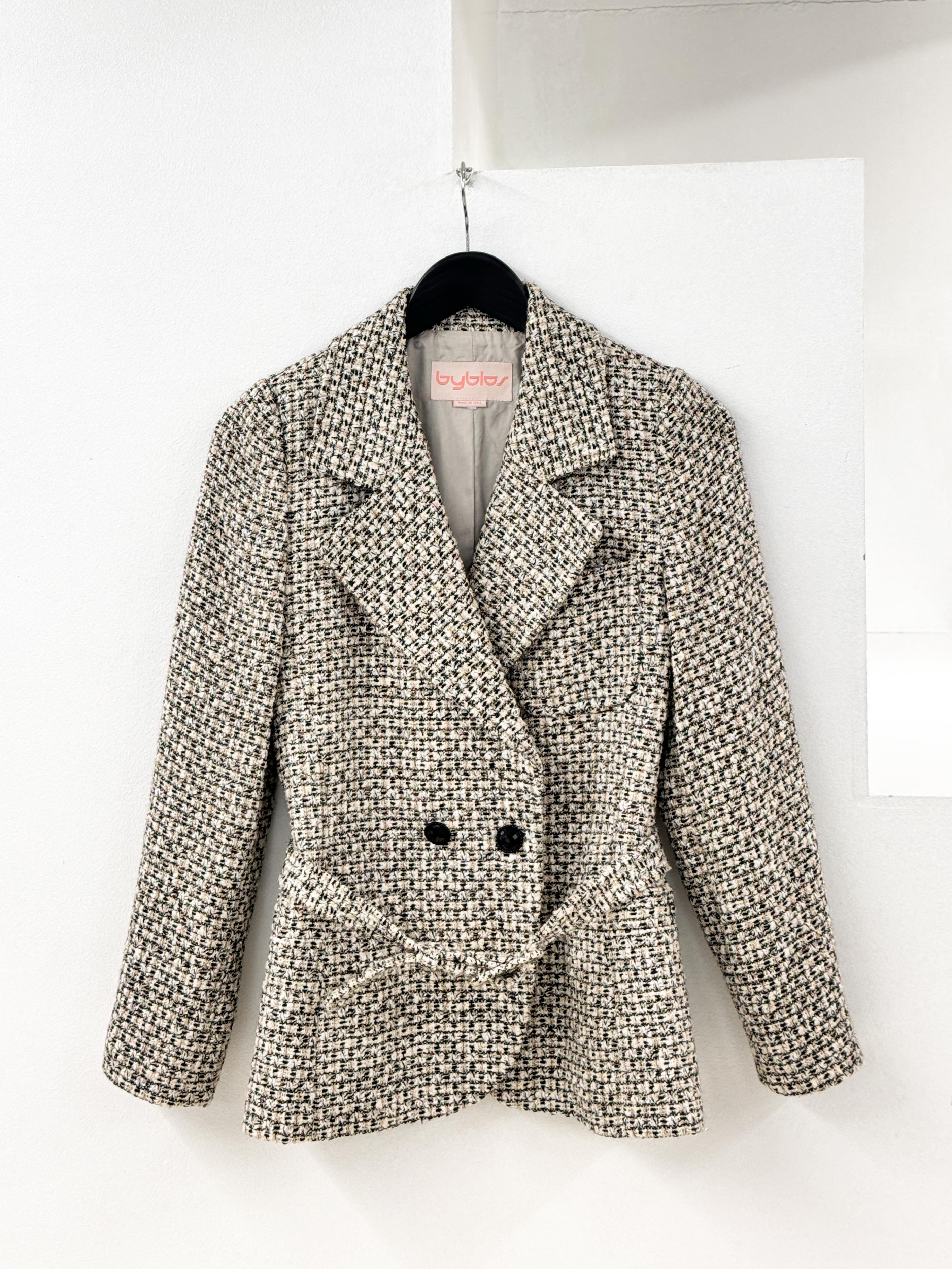 bybler belted Tweed jacket