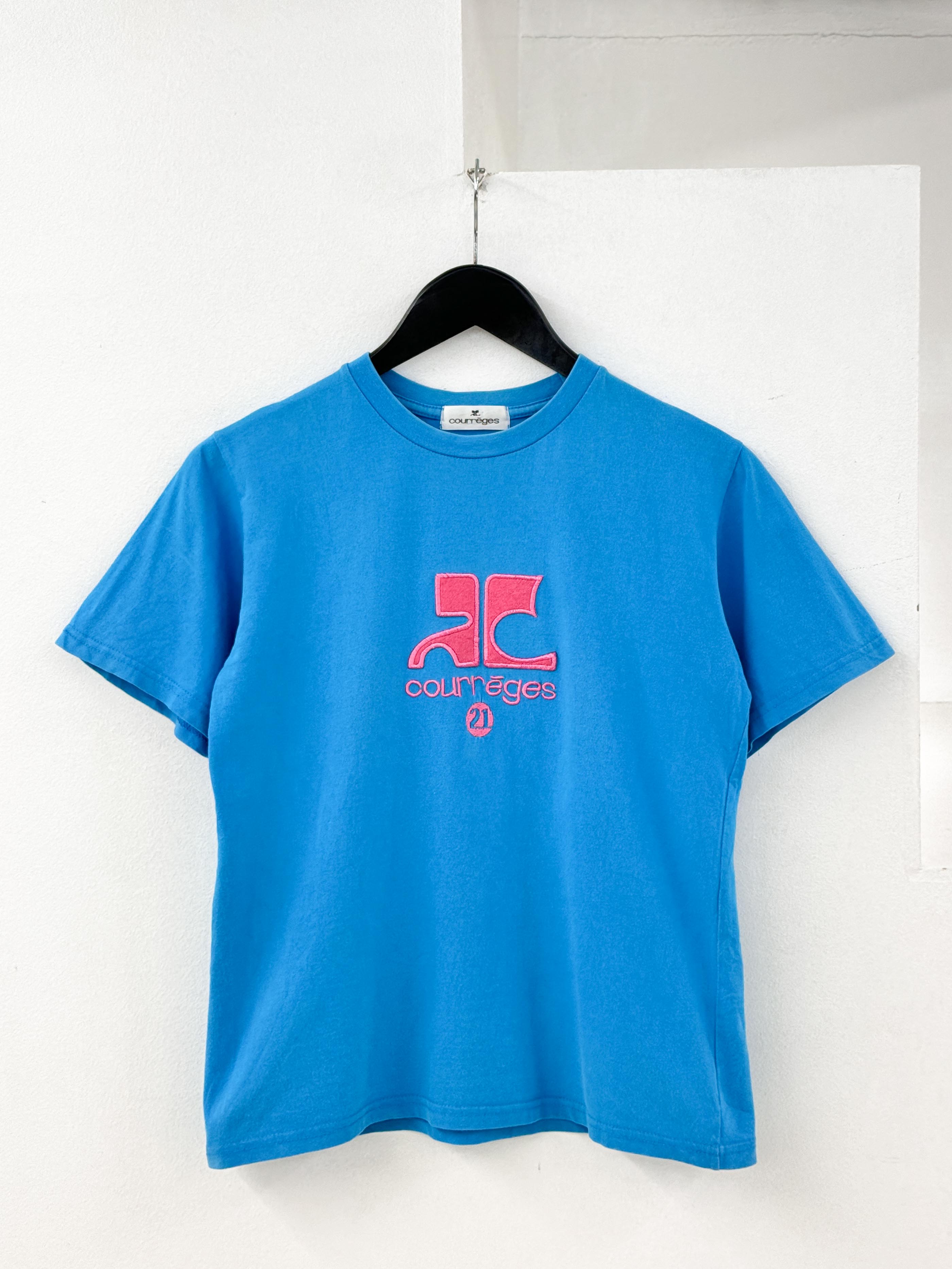 courreges blue T-shirts