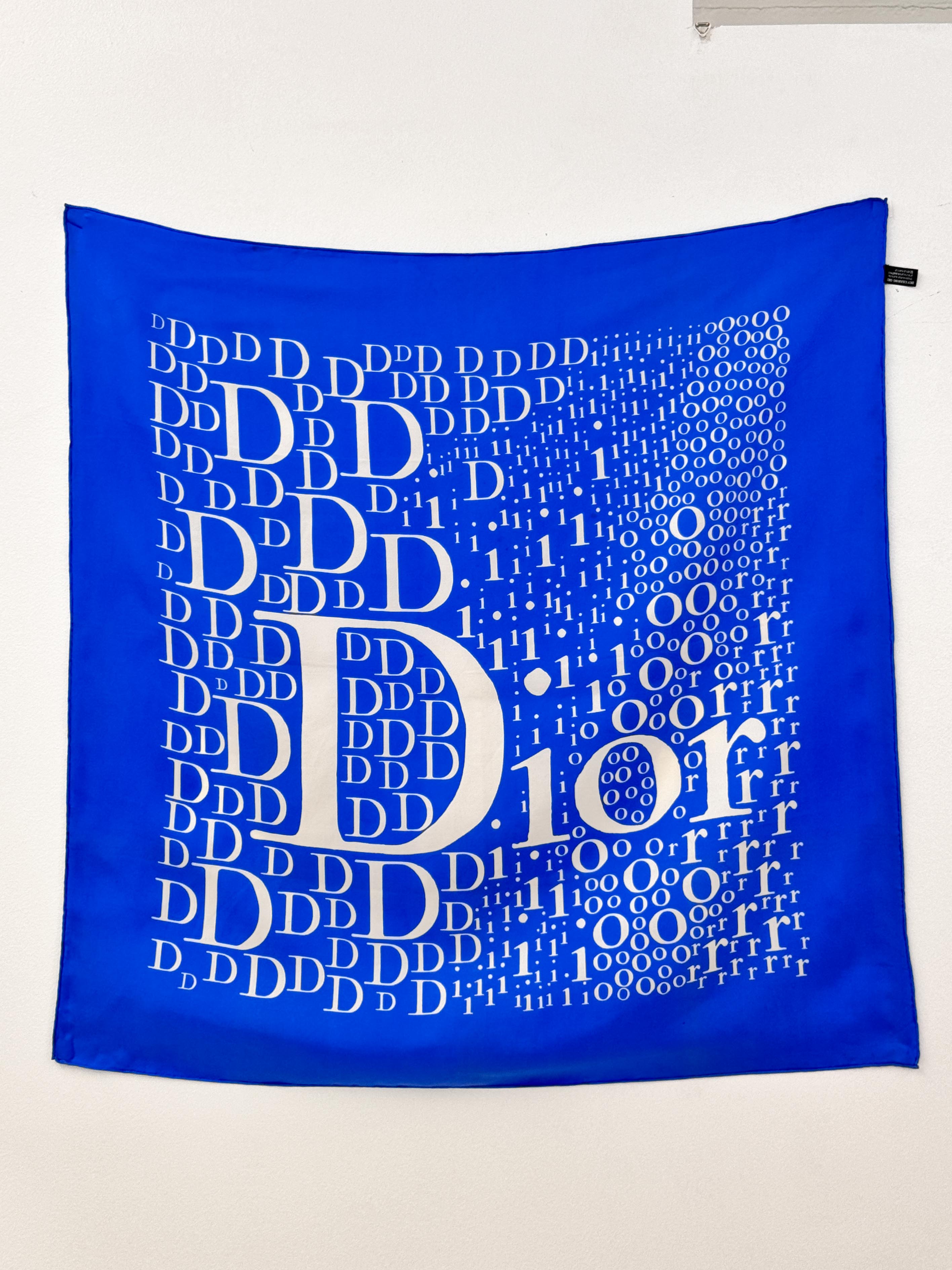 Dior blue scarf